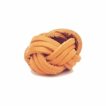 Pierścień pleciony - skórzany jasny cięty