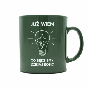 Kubek zielony oliv już wiem co będziemy dzisiaj robić siedem gór.jpg