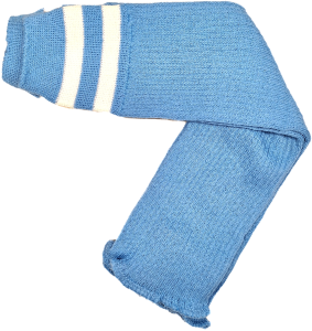 Getry harcerskie - niebieskie II białe