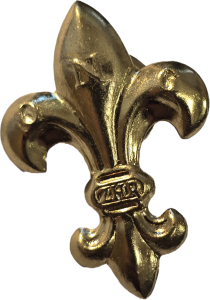 Lilijka ZHR złota (pin)